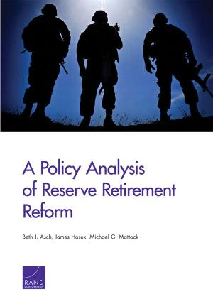 Cover of the book A Policy Analysis of Reserve Retirement Reform by Sasha Romanosky, Martin C. Libicki, Zev Winkelman, Olesya Tkacheva
