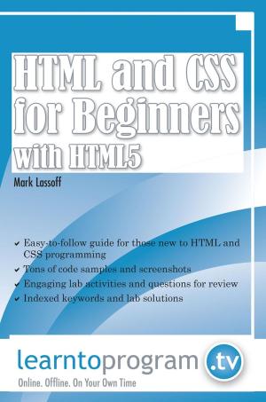 Book cover of HTML and CSS for Beginners with HTML5