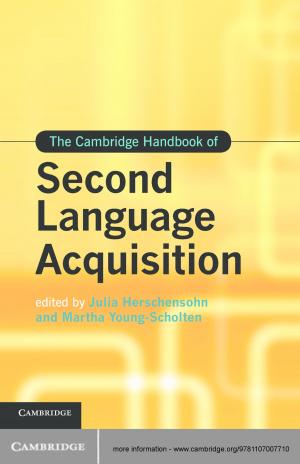 Cover of the book The Cambridge Handbook of Second Language Acquisition by J.P. Williams