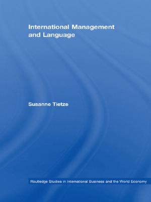 Cover of the book International Management and Language by Sweet