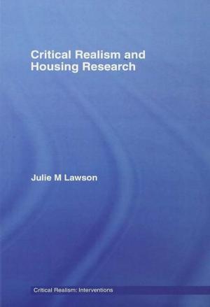 Cover of the book Critical Realism and Housing Research by Iorwerth Prothero