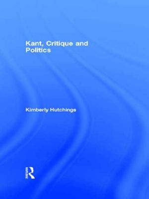 Cover of the book Kant, Critique and Politics by David M. Glantz, Harold S. Orenstein