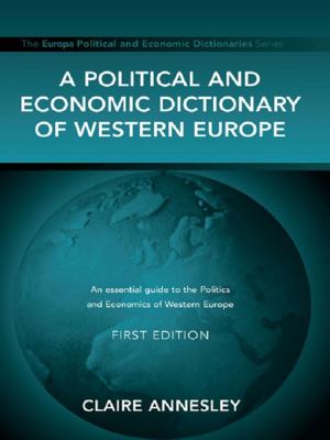 Cover of the book A Political and Economic Dictionary of Western Europe by Sasha Jesperson