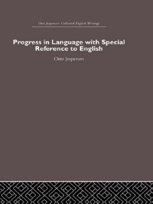 Book cover of Progress in Language, with special reference to English