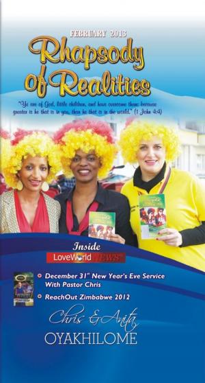 Cover of Rhapsody of Realities February 2013 Edition