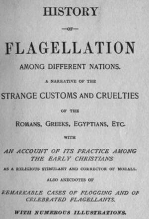 Book cover of History of Flagellation