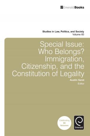 Cover of the book Special Issue: Who Belongs? by Jon Shaw, Stephen Ison