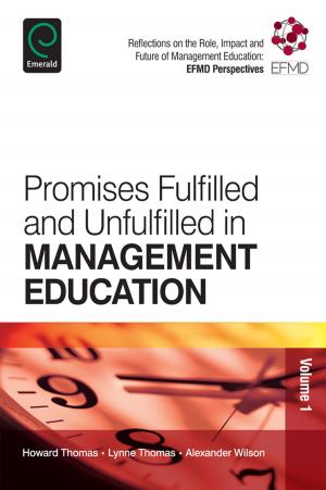 Book cover of Promises Fulfilled and Unfulfilled in Management Education