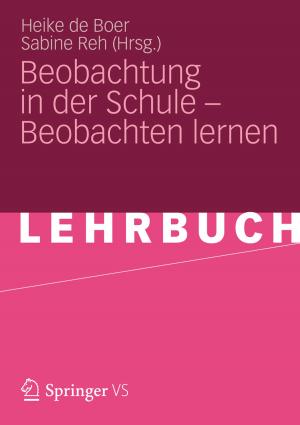 Cover of the book Beobachtung in der Schule – Beobachten lernen by Rüdiger Peuckert