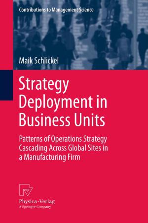 Cover of the book Strategy Deployment in Business Units by Martin Elbe