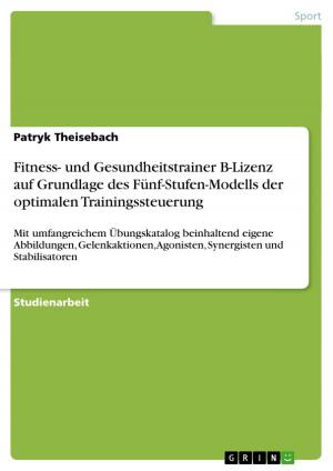 Cover of the book Fitness- und Gesundheitstrainer B-Lizenz auf Grundlage des Fünf-Stufen-Modells der optimalen Trainingssteuerung by Stefan Zähringer