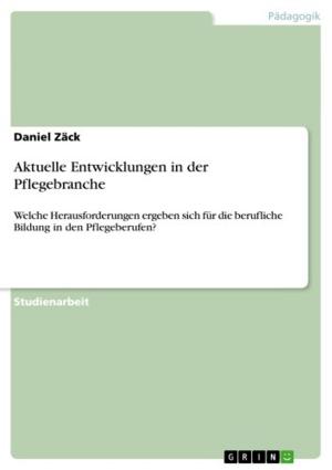Cover of the book Aktuelle Entwicklungen in der Pflegebranche by Daniele Lupardi