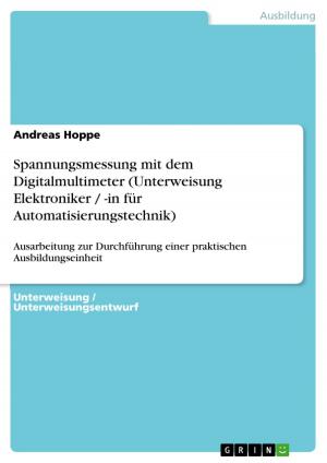 Cover of the book Spannungsmessung mit dem Digitalmultimeter (Unterweisung Elektroniker / -in für Automatisierungstechnik) by Sandra Kemerle