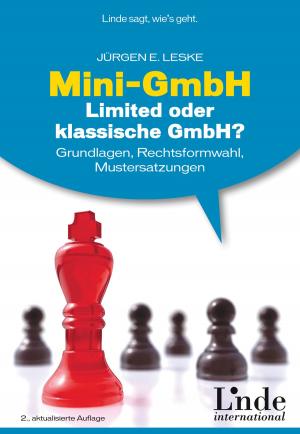 Cover of the book Mini-GmbH, Limited oder klassische GmbH? by Bruno Binder, Gudrun Trauner