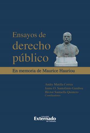 Cover of the book Ensayos de derecho público. En memoria de Maurice Haurior by Riccardo Guastini