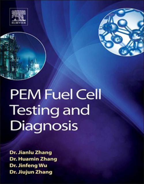 Cover of the book PEM Fuel Cell Testing and Diagnosis by Jiujun Zhang, Jifeng Wu, Huamin Zhang, Jiujun Zhang, Elsevier Science