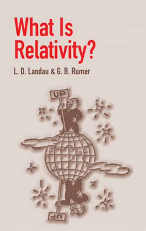 Cover of the book What Is Relativity? by L. D. Landau, G. B. Rumer, Dover Publications