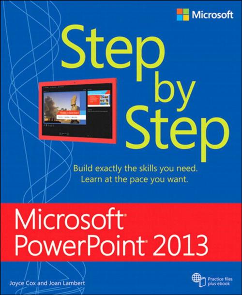Cover of the book Microsoft PowerPoint 2013 Step by Step by Joan Lambert, Joyce Cox, Pearson Education