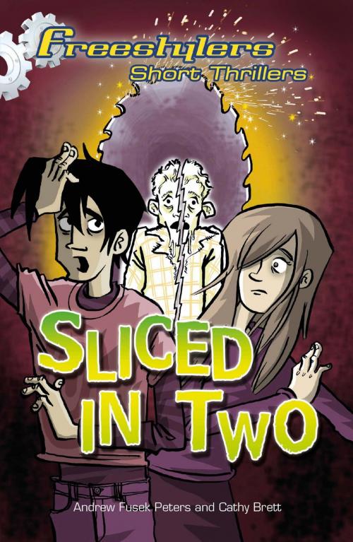 Cover of the book Sliced in Two by Andrew Fusek Peters, Hachette Children's