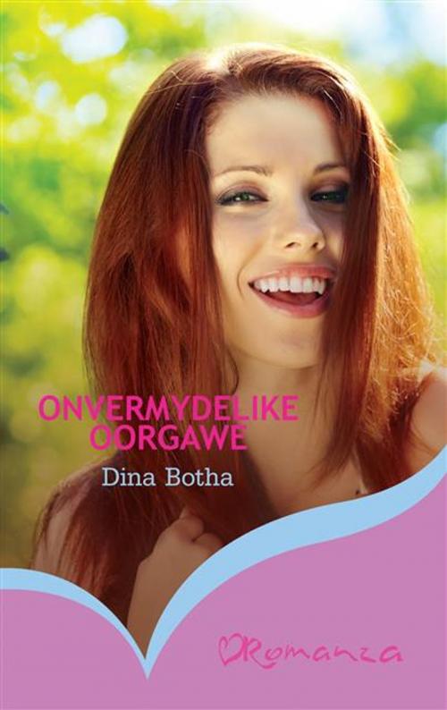 Cover of the book Onvermydelike oorgawe by Dina Botha, LAPA Uitgewers