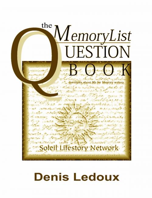 Cover of the book The Memory List Question Book 101 by Denis Ledoux, Denis Ledoux