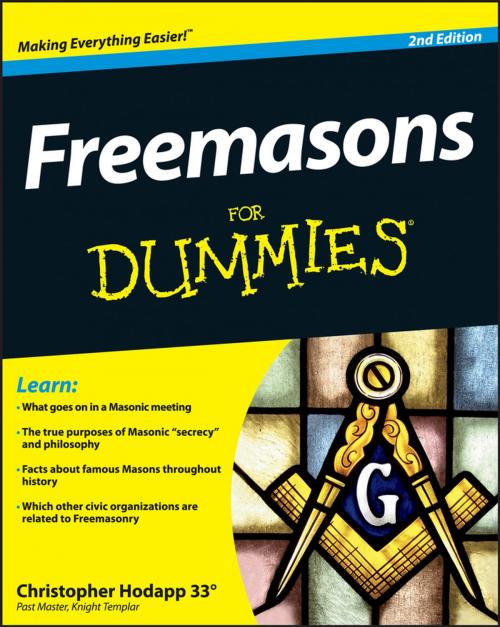 Cover of the book Freemasons For Dummies by Christopher Hodapp, Wiley
