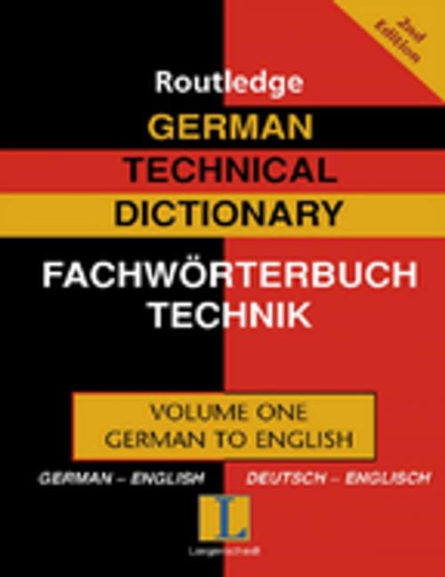 Cover of the book German Technical Dictionary (Volume 1) by , Taylor and Francis