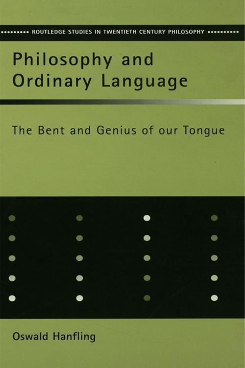 Cover of the book Philosophy and Ordinary Language by Oswald Hanfling, Taylor and Francis