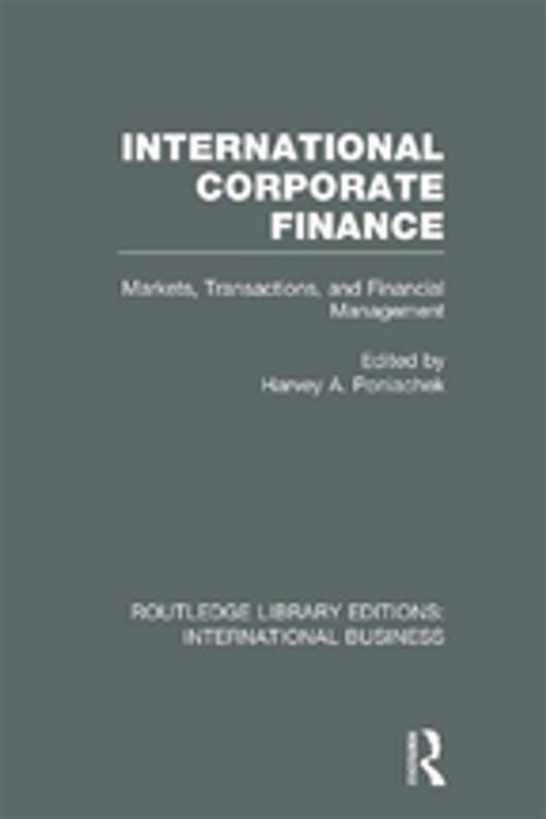 Cover of the book International Corporate Finance (RLE International Business) by , Taylor and Francis
