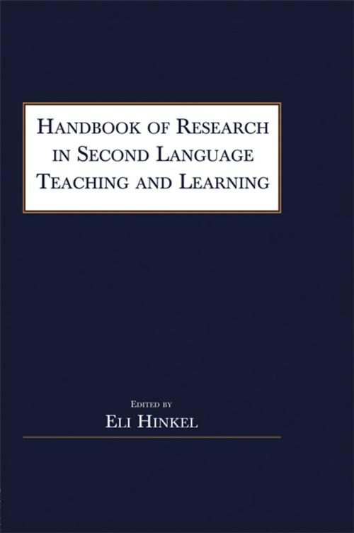 Cover of the book Handbook of Research in Second Language Teaching and Learning by , Taylor and Francis