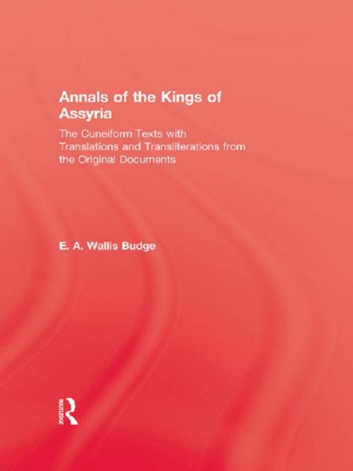 Cover of the book Annals Of The Kings Of Assyria by Budge, Taylor and Francis