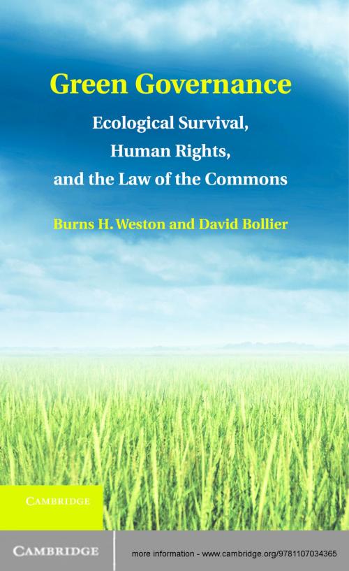 Cover of the book Green Governance by Burns H. Weston, David Bollier, Cambridge University Press
