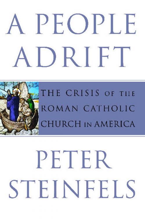 Cover of the book A People Adrift by Peter Steinfels, Simon & Schuster