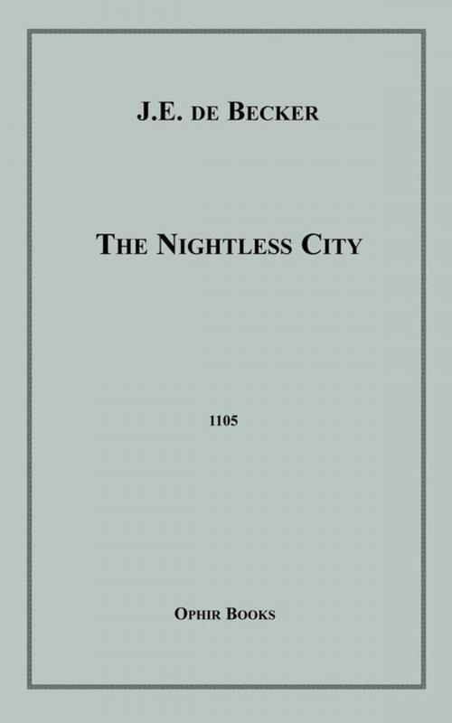 Cover of the book The Nightless City by J.E. De Becker, Disruptive Publishing