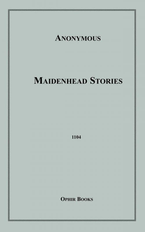 Cover of the book Maidenhead Stories by Anon Anonymous, Disruptive Publishing
