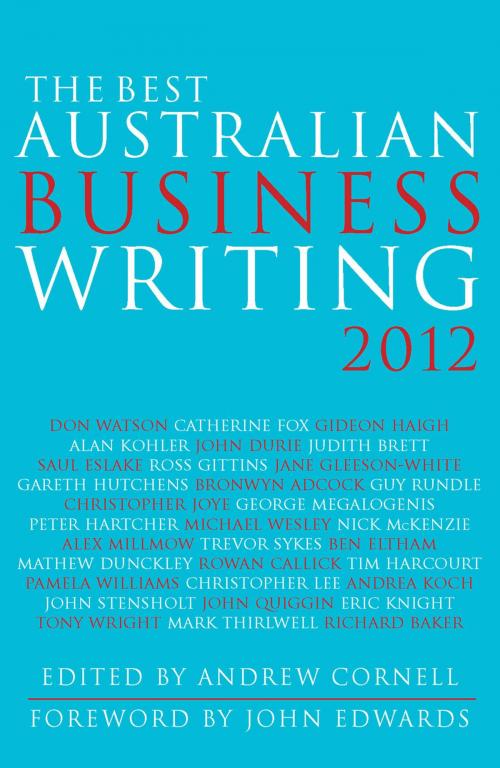 Cover of the book The Best Australian Business Writing 2012 by , University of New South Wales Press