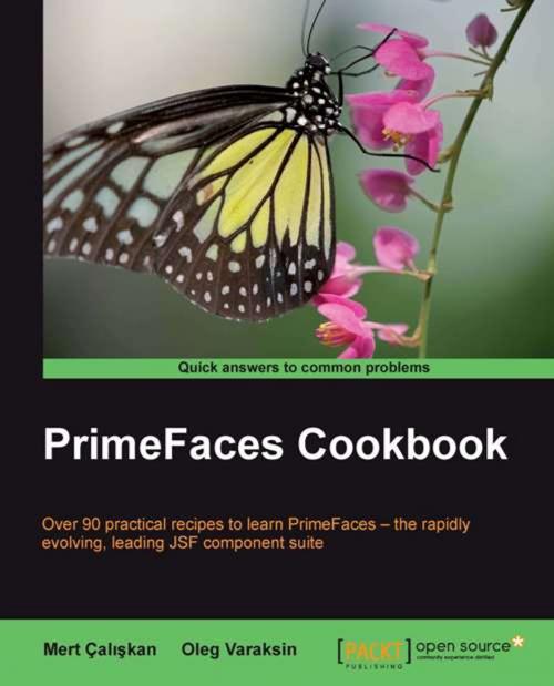Cover of the book PrimeFaces Cookbook by Oleg Varaksin, Mert Çalışkan, Packt Publishing
