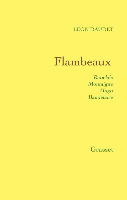 Cover of the book Flambeaux by Léon Daudet, Grasset