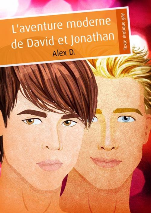Cover of the book L'aventure moderne de David et Jonathan (érotique gay) by Alex D., Éditions Textes Gais