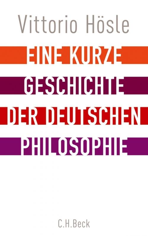 Cover of the book Eine kurze Geschichte der deutschen Philosophie by Vittorio Hösle, C.H.Beck