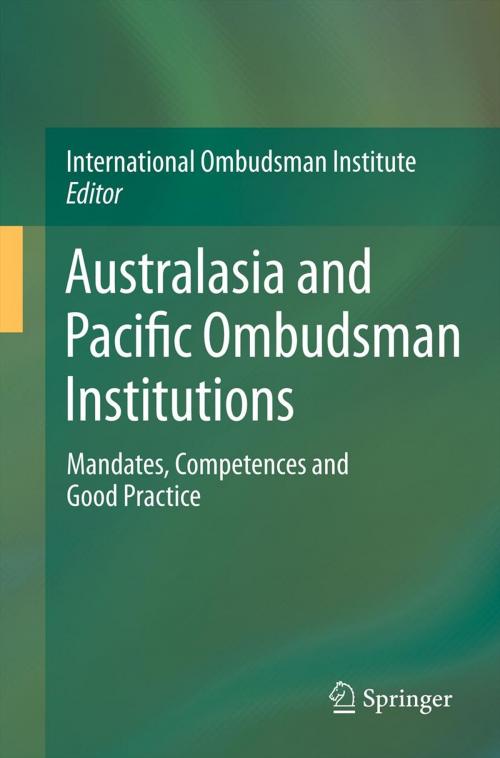 Cover of the book Australasia and Pacific Ombudsman Institutions by , Springer Berlin Heidelberg