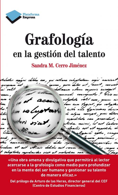 Cover of the book Grafología en la gestión del talento by Sandra M. Cerro Jiménez, Plataforma