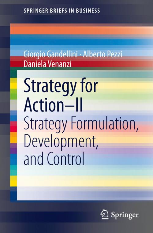 Cover of the book Strategy for Action – II by Giorgio Gandellini, alberto pezzi, Daniela Venanzi, Springer Milan