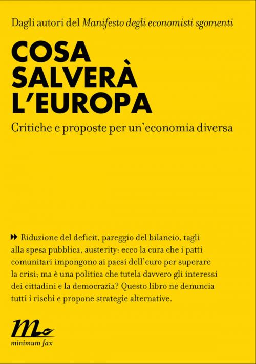 Cover of the book Cosa salverà l'Europa by AA.VV., minimum fax