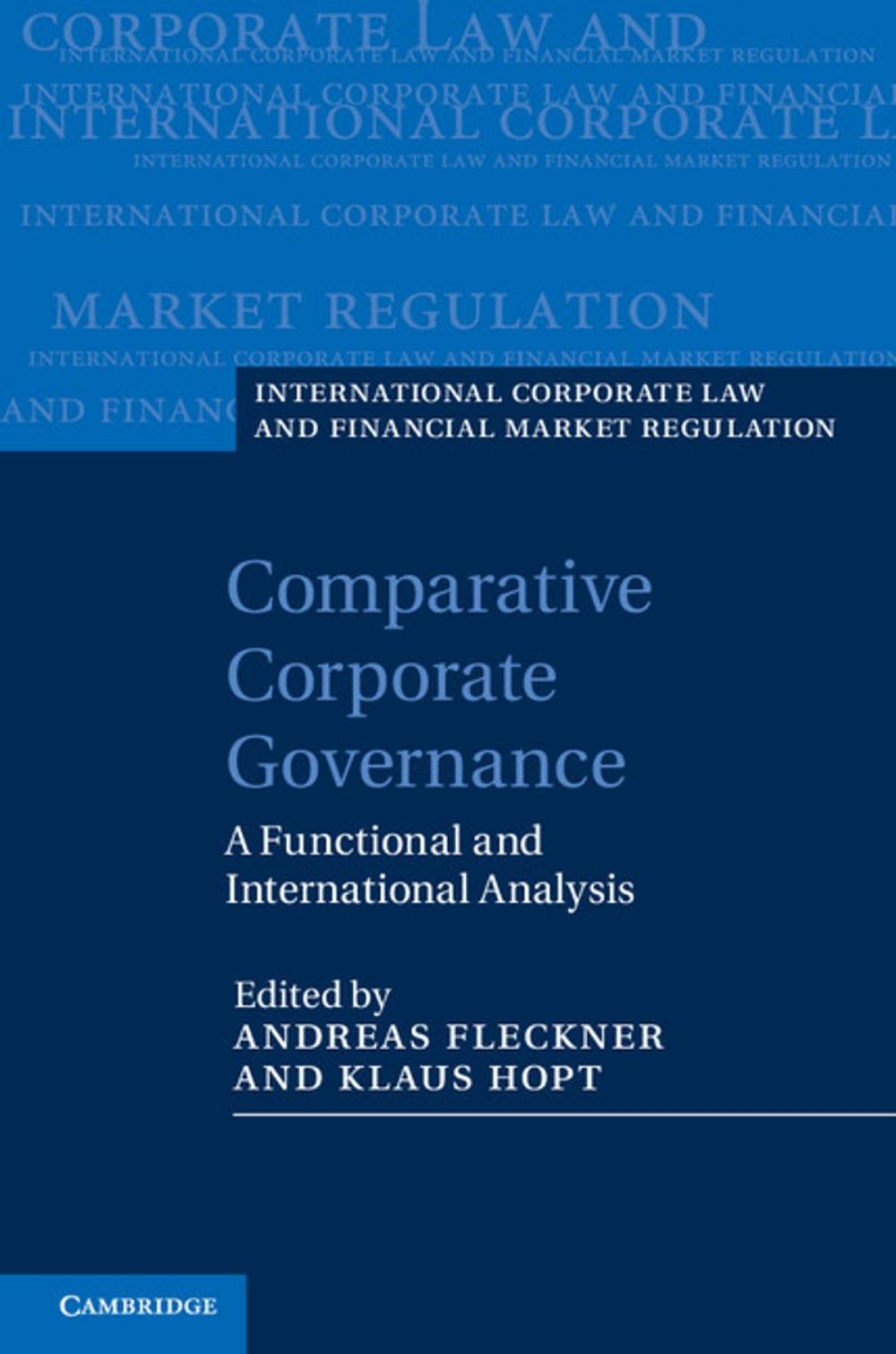 Big bigCover of Comparative Corporate Governance