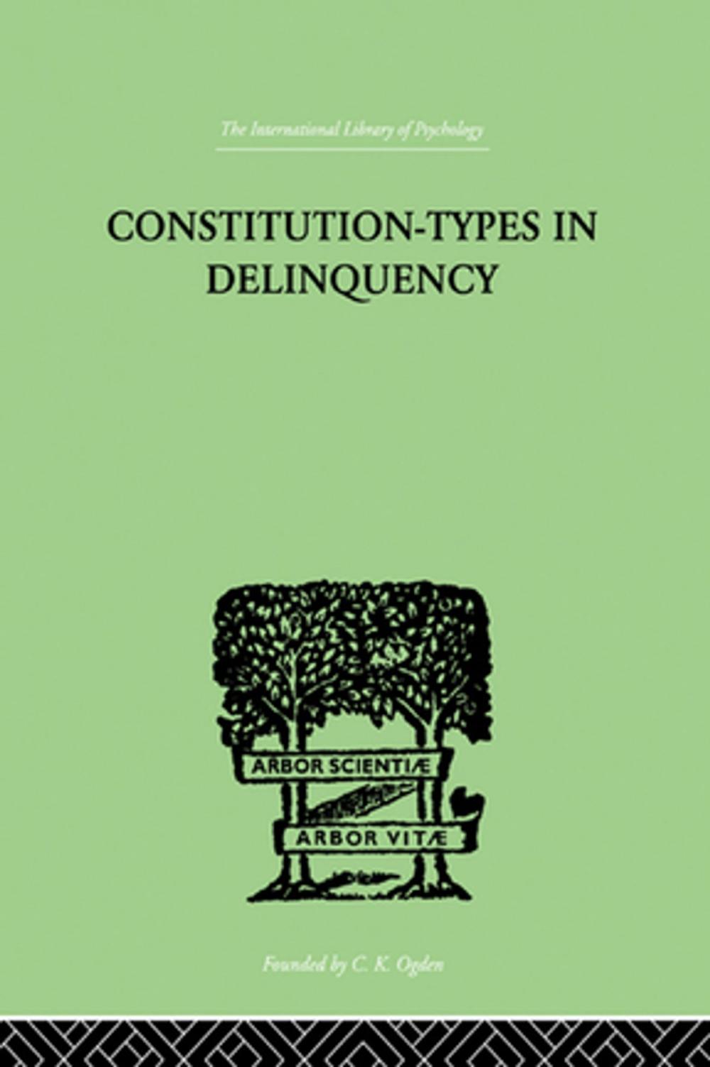 Big bigCover of Constitution-Types In Delinquency