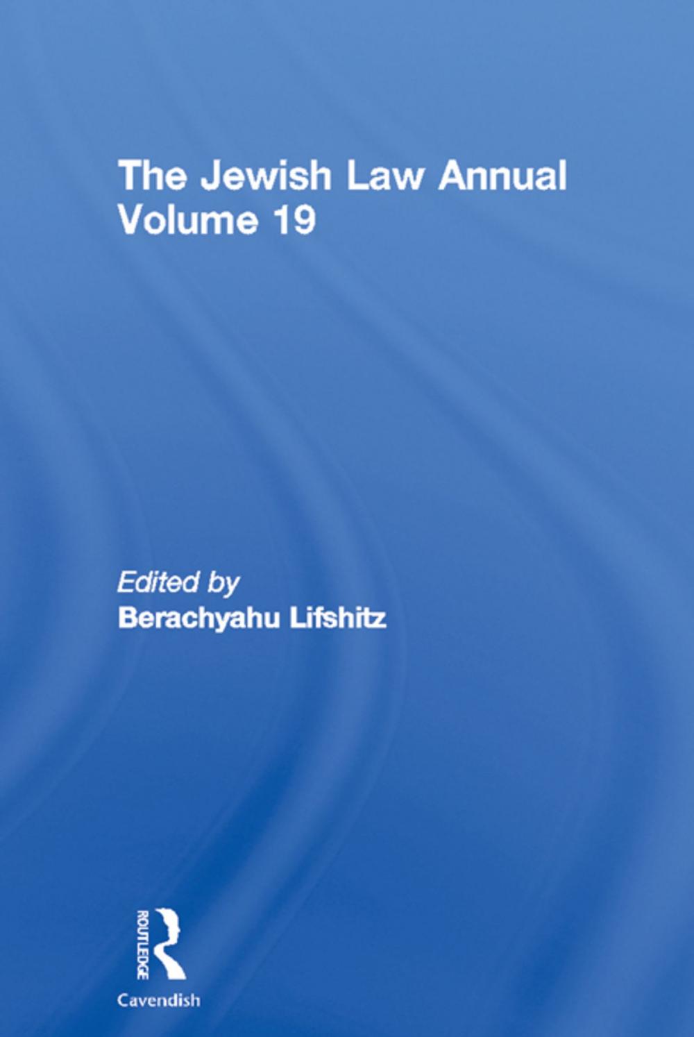 Big bigCover of The Jewish Law Annual Volume 19
