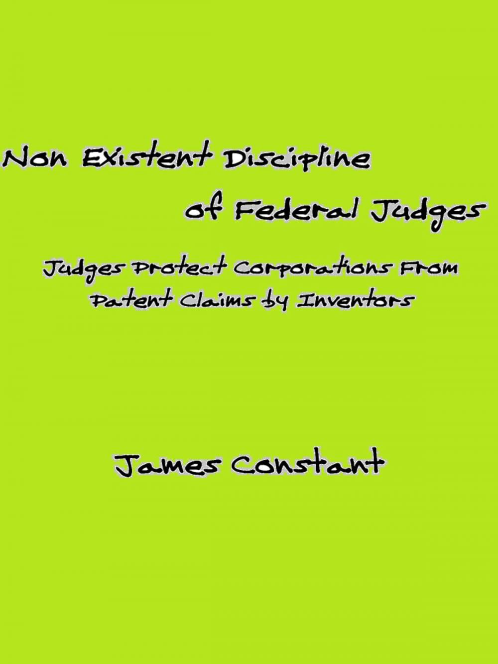 Big bigCover of Non Existent Discipline of Federal Judges