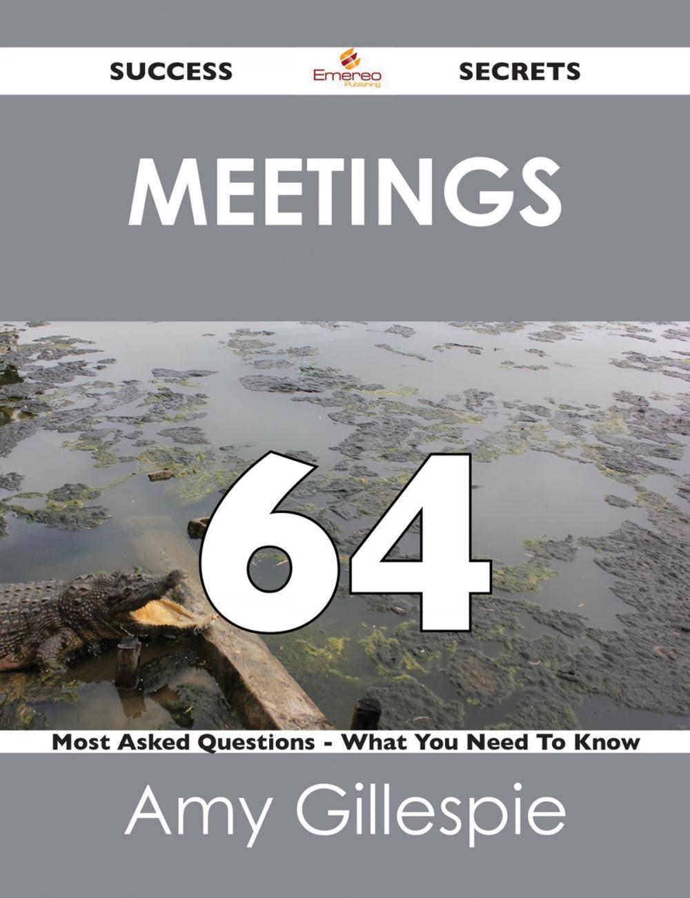 Big bigCover of Meetings 64 Success Secrets - 64 Most Asked Questions On Meetings - What You Need To Know