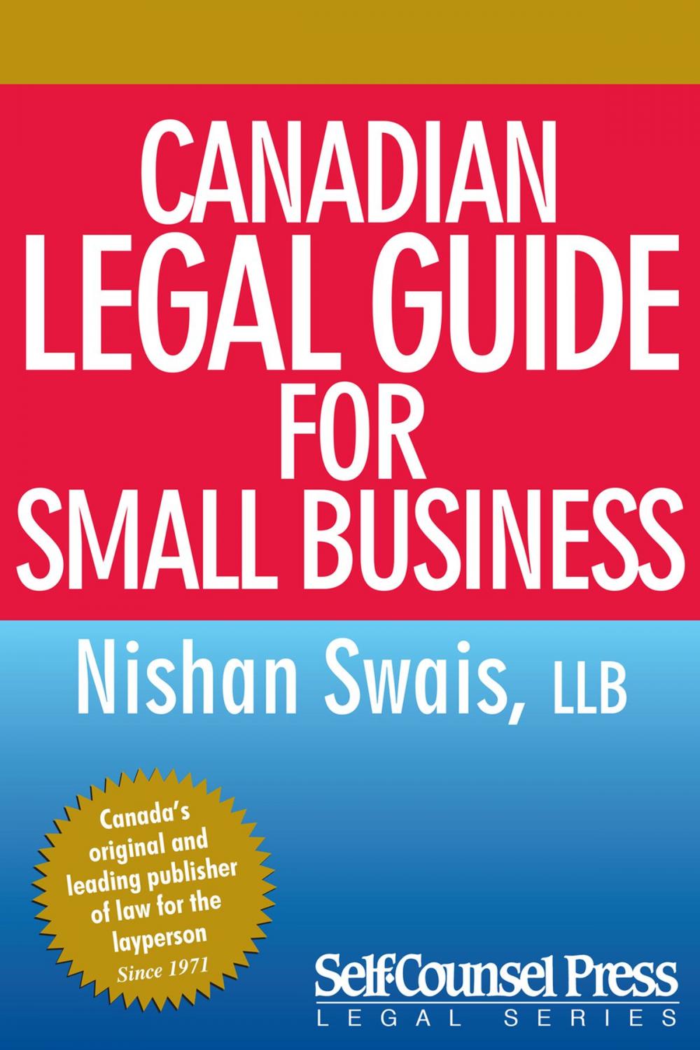 Big bigCover of Canadian Legal Guide for Small Business